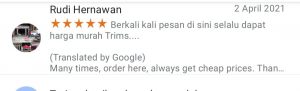 testimoni pelayanan boneka maskot